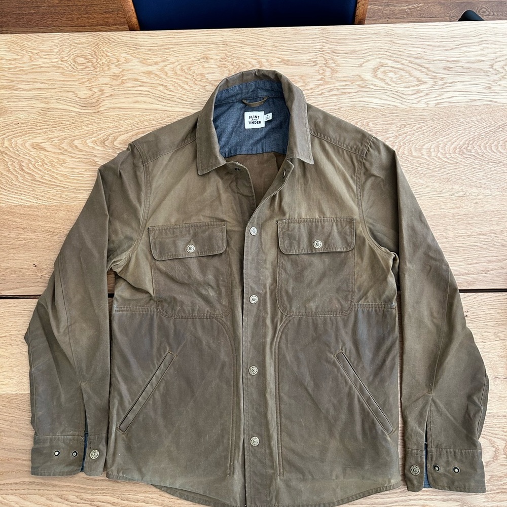 Men's Brown Waxed Jacket Huckberry Flint and Tinder